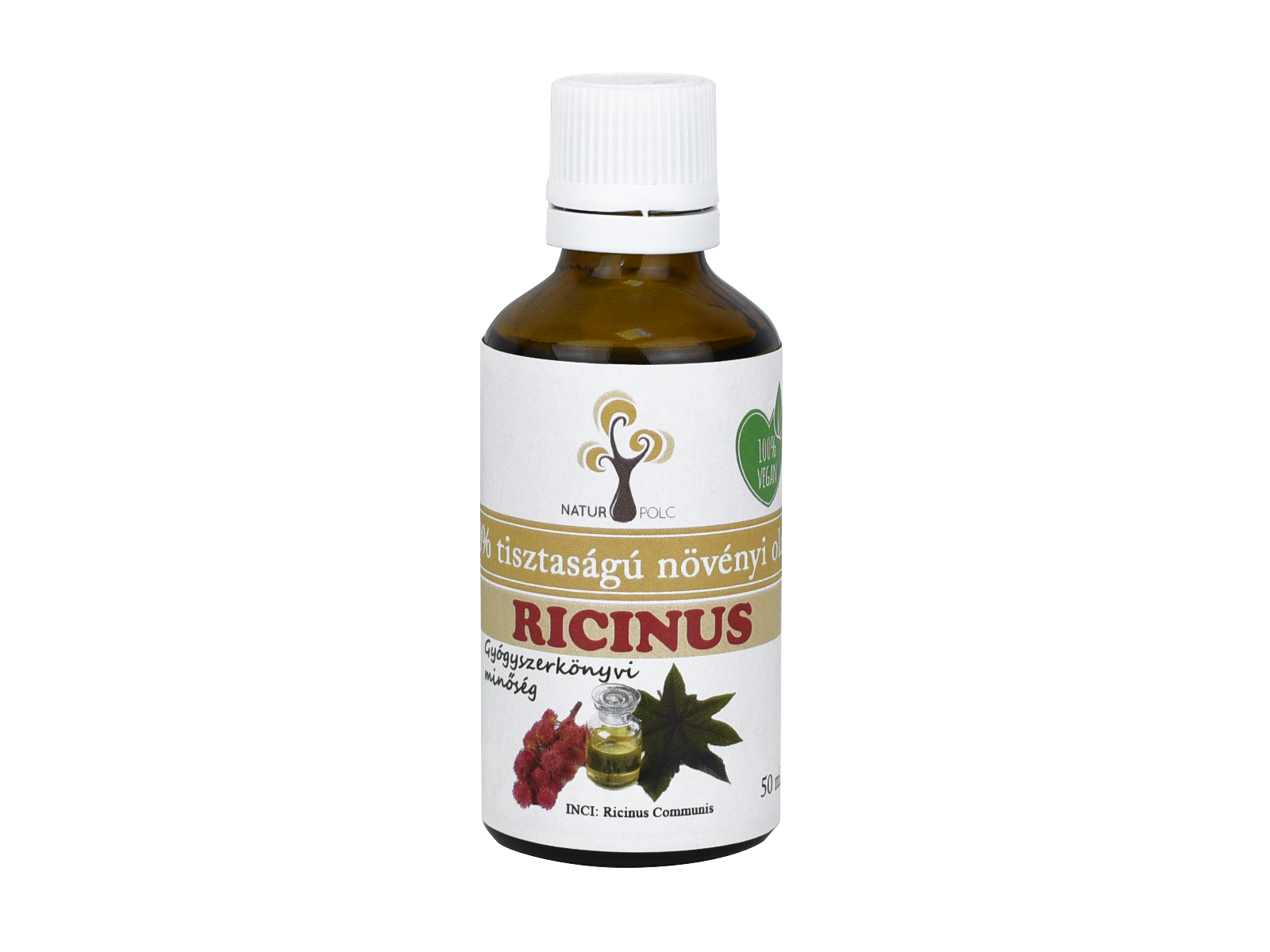 NATURPOLC RICINUS OLAJ GYÓGYSZERKÖNYVI MINŐSÉG 50ML