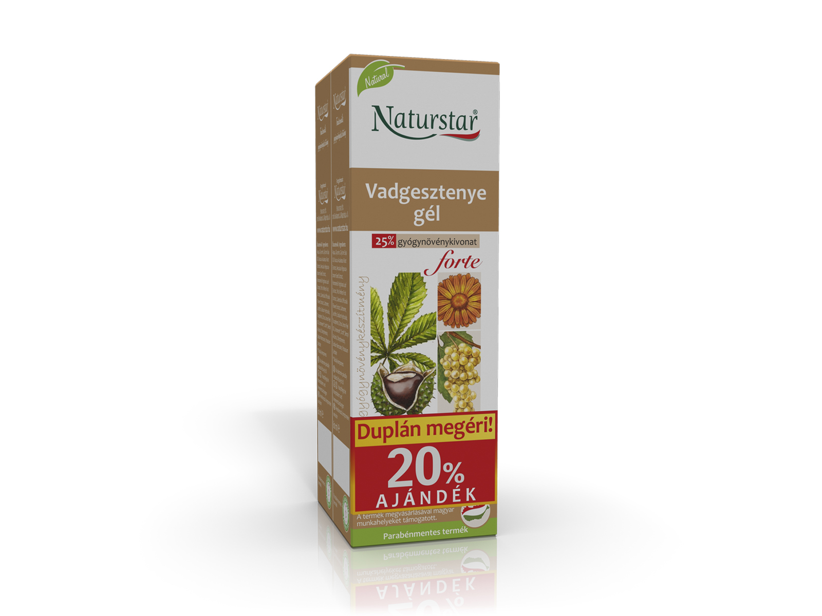 NATURSTAR VADGESZTENYE GÉL FORTE DUPLA 2X60ML