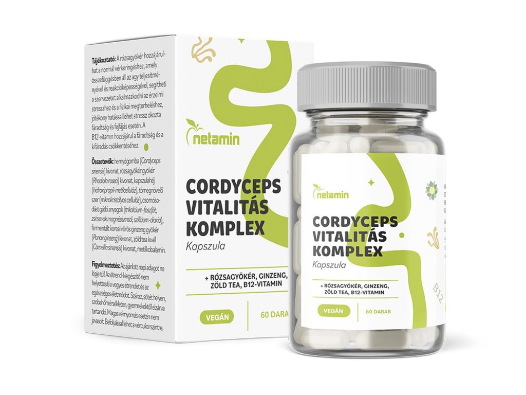 NETAMIN CORDYCEPS VITALITÁS KOMPLEX KAPSZULA 60DB