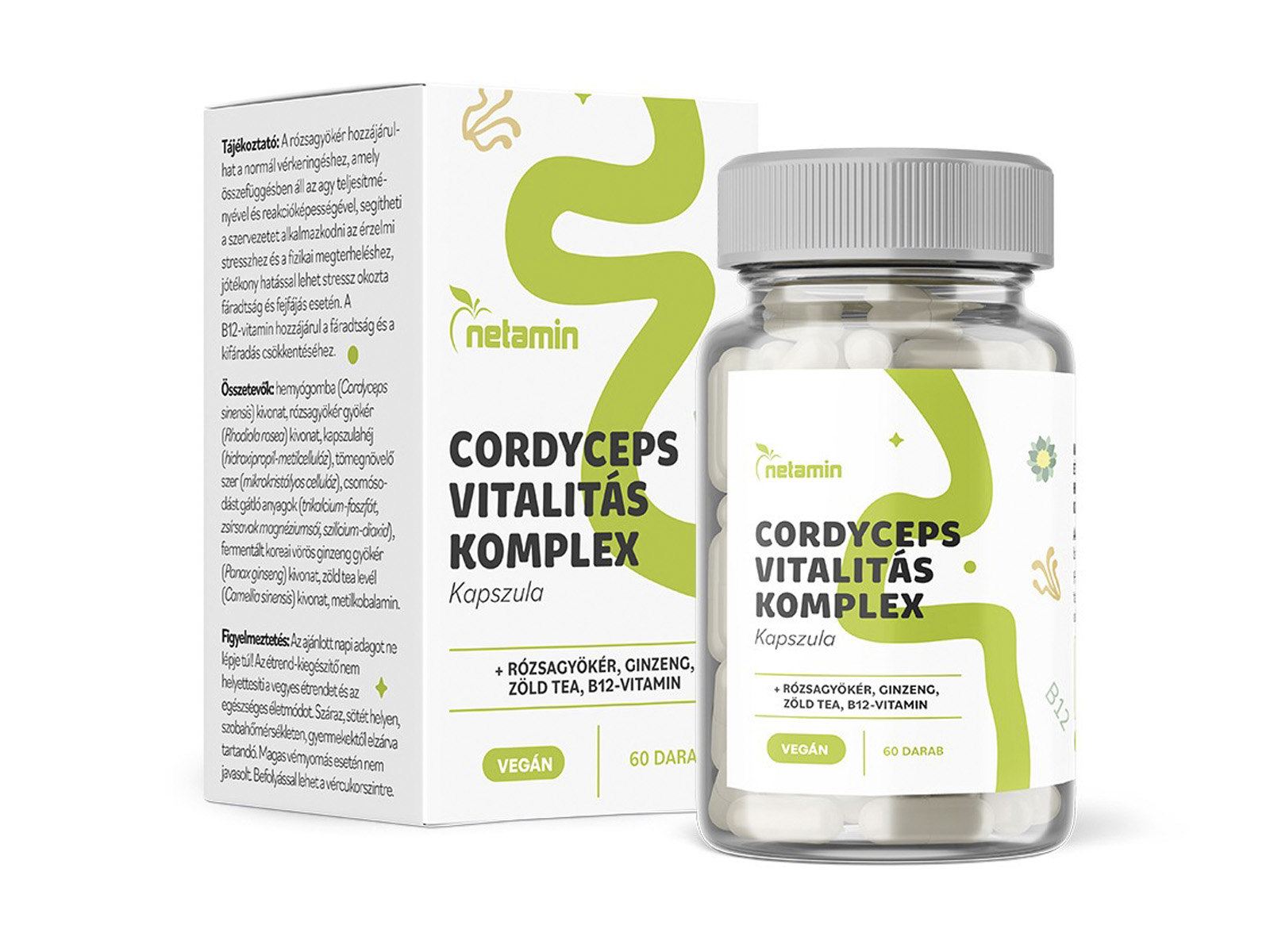 NETAMIN CORDYCEPS VITALITÁS KOMPLEX KAPSZULA 60DB