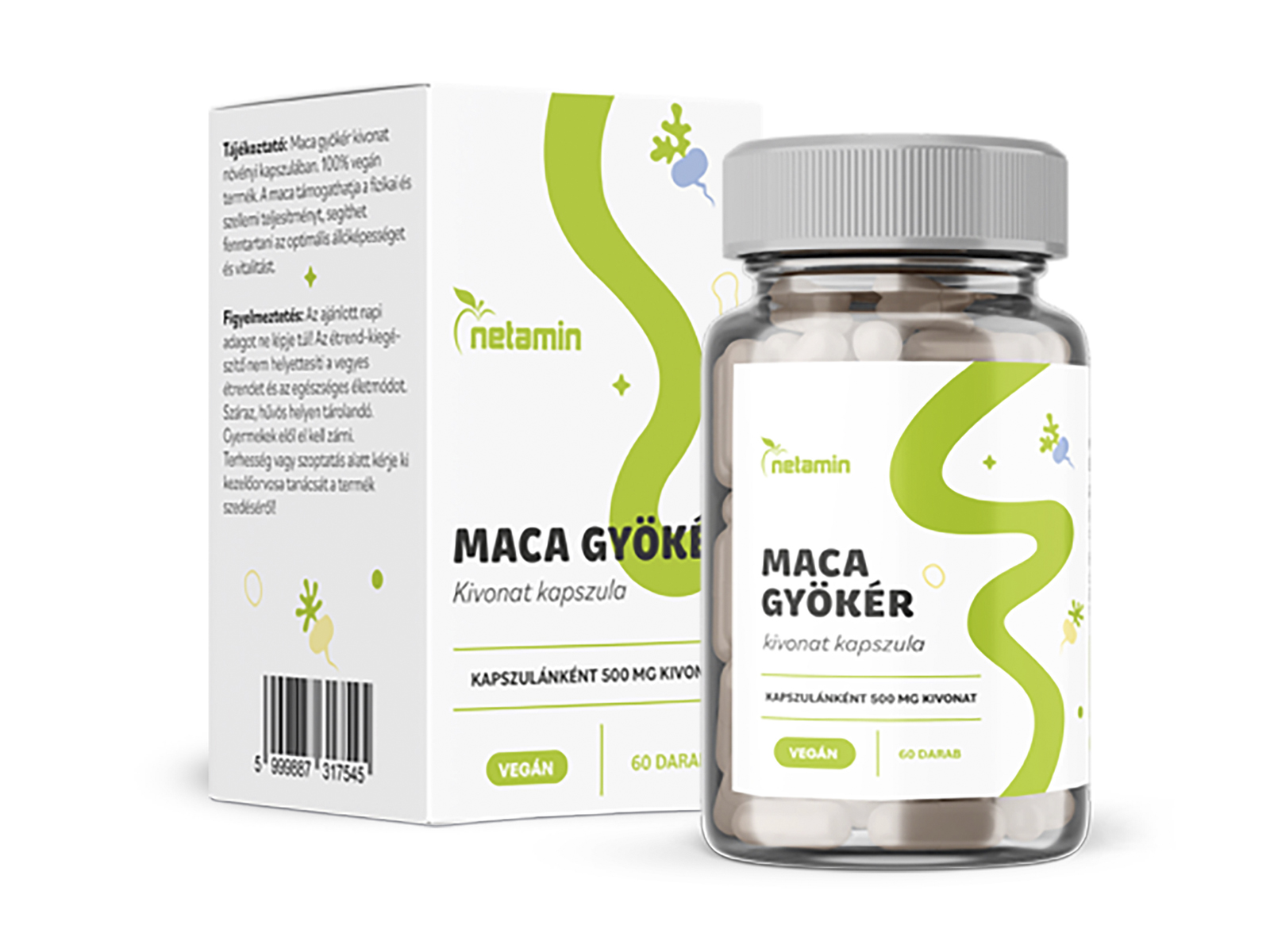 NETAMIN MACA GYÖKÉR KIVONAT KAPSZULA 60DB