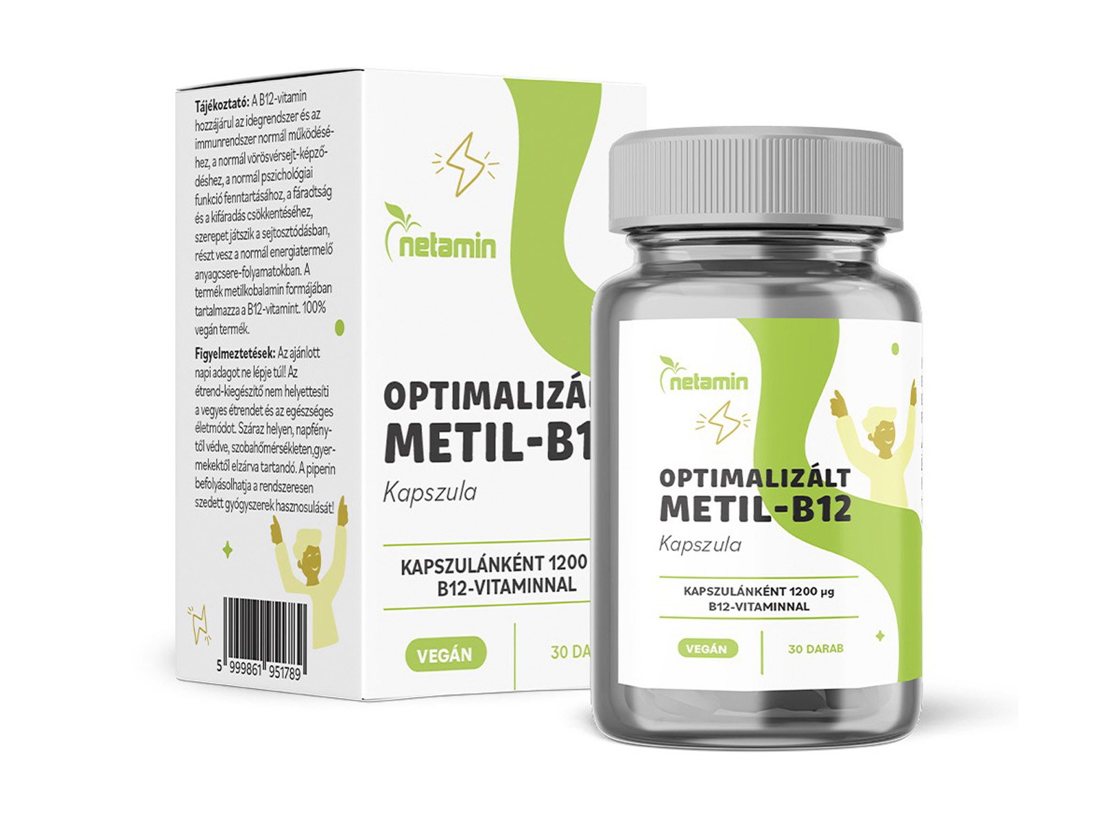 NETAMIN OPTIMALIZÁLT METIL-B12 KAPSZULA 30DB