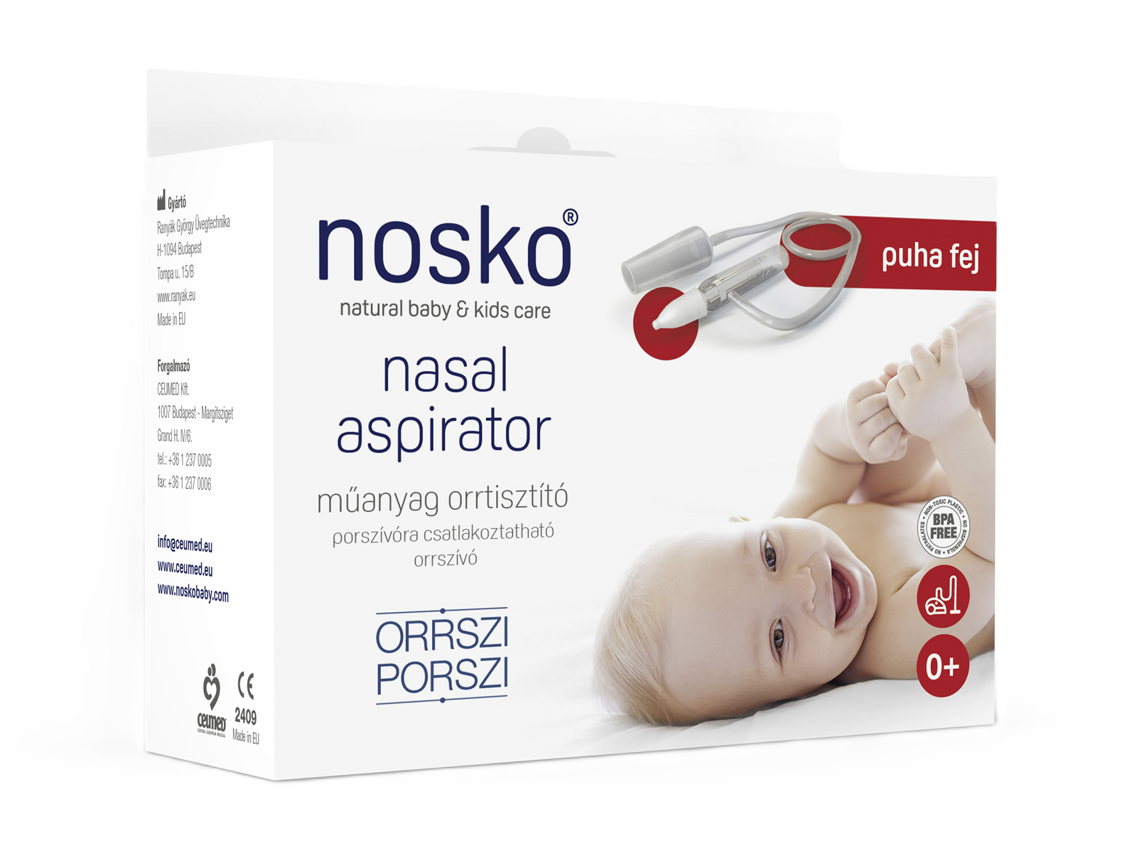 NOSKO ORRSZÍVÓ ORRSZI PORSZI PUHA FEJJEL 1DB