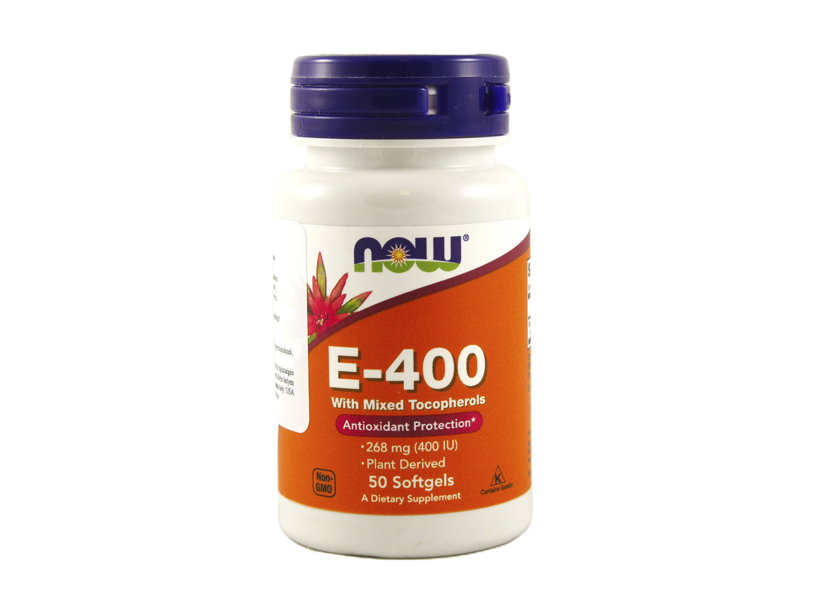 NOW E-400 ANTIOXIDANT LÁGYZSELATIN KAPSZULA 50DB