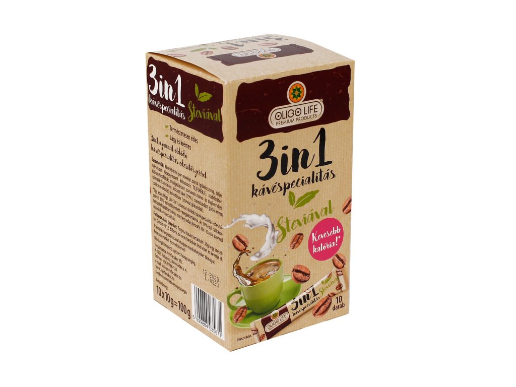OLIGO LIFE 3IN1 KÁVÉSPECIALITÁS ÉDESÍTŐSZERREL 10DB
