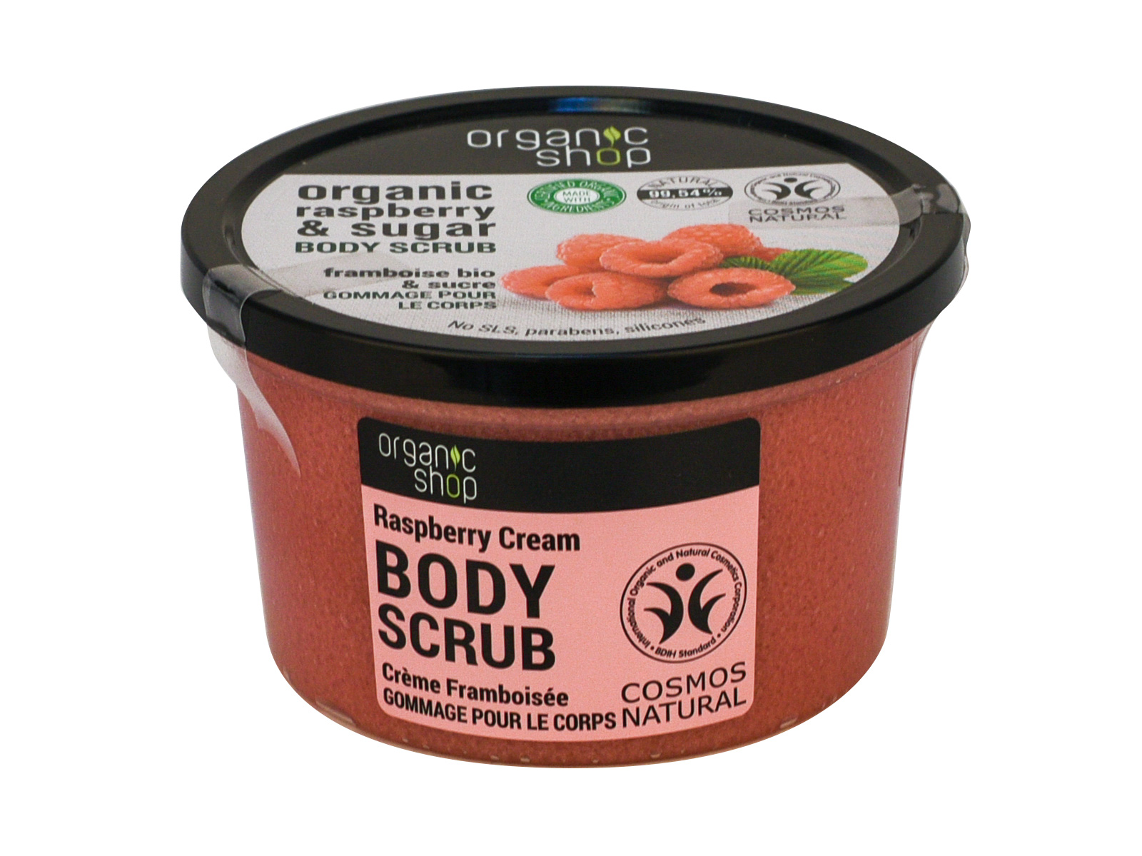 ORGANIC SHOP RENEWING TESTRADÍR MÁLNÁVAL ÉS CUKORRAL 250ML