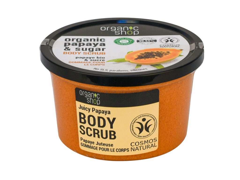 ORGANIC SHOP RENOVATING TESTRADÍR PAPAYÁVAL ÉS CUKORRAL 250ML