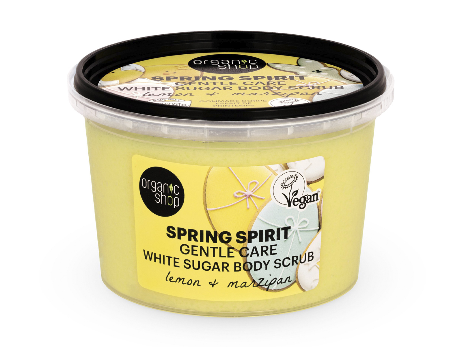 ORGANIC SHOP GYENGÉD ÁPOLÓ TESTRADÍR CITROMMAL ÉS MARCIPÁNNAL 250ML