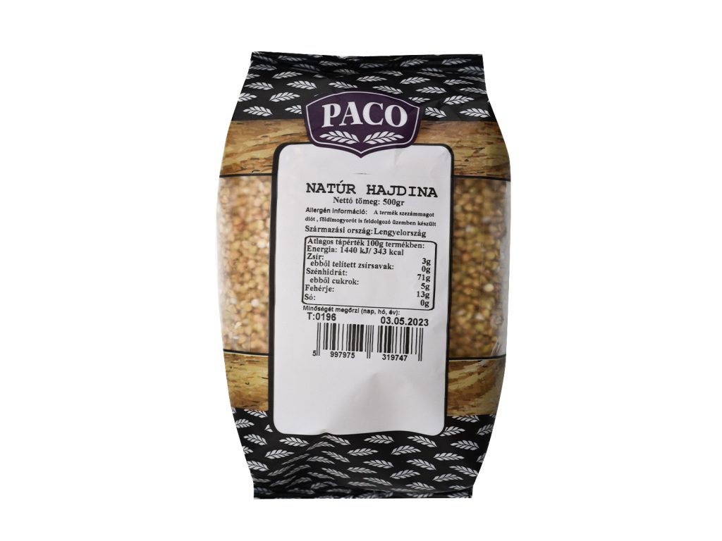 PACO NATÚR HAJDINA 500G