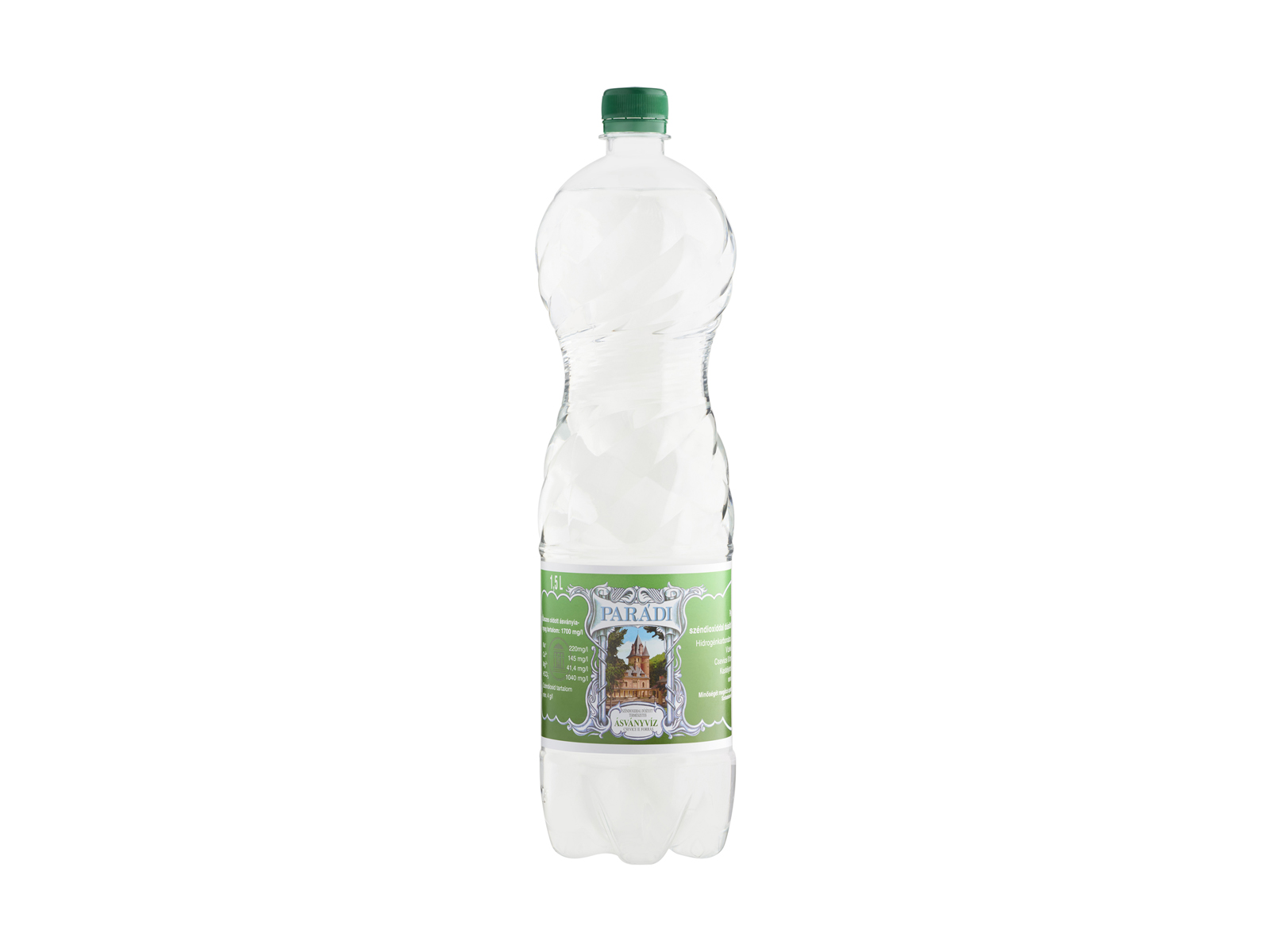 PARÁDI ÁSVÁNYVÍZ SZÉNSAVAS 1500ML DRS+50FT BETÉTDÍJ