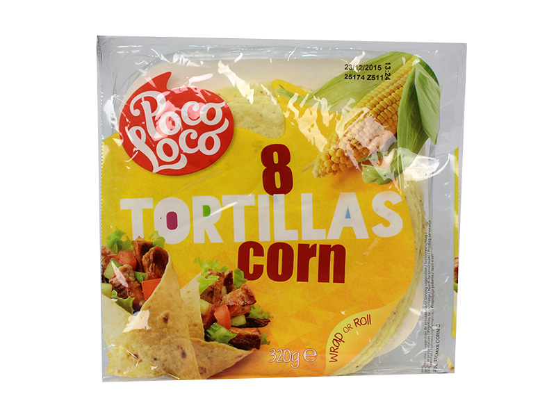 POCO LOCO LÁGY TORTILLA KUKORICÁS 320G