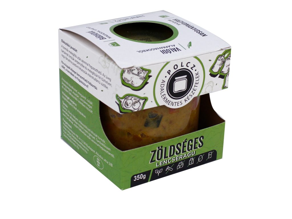 POLCZ ADALÉKMENTES KÉSZÉTELEK ZÖLDSÉGES LENCSERAGU 350G