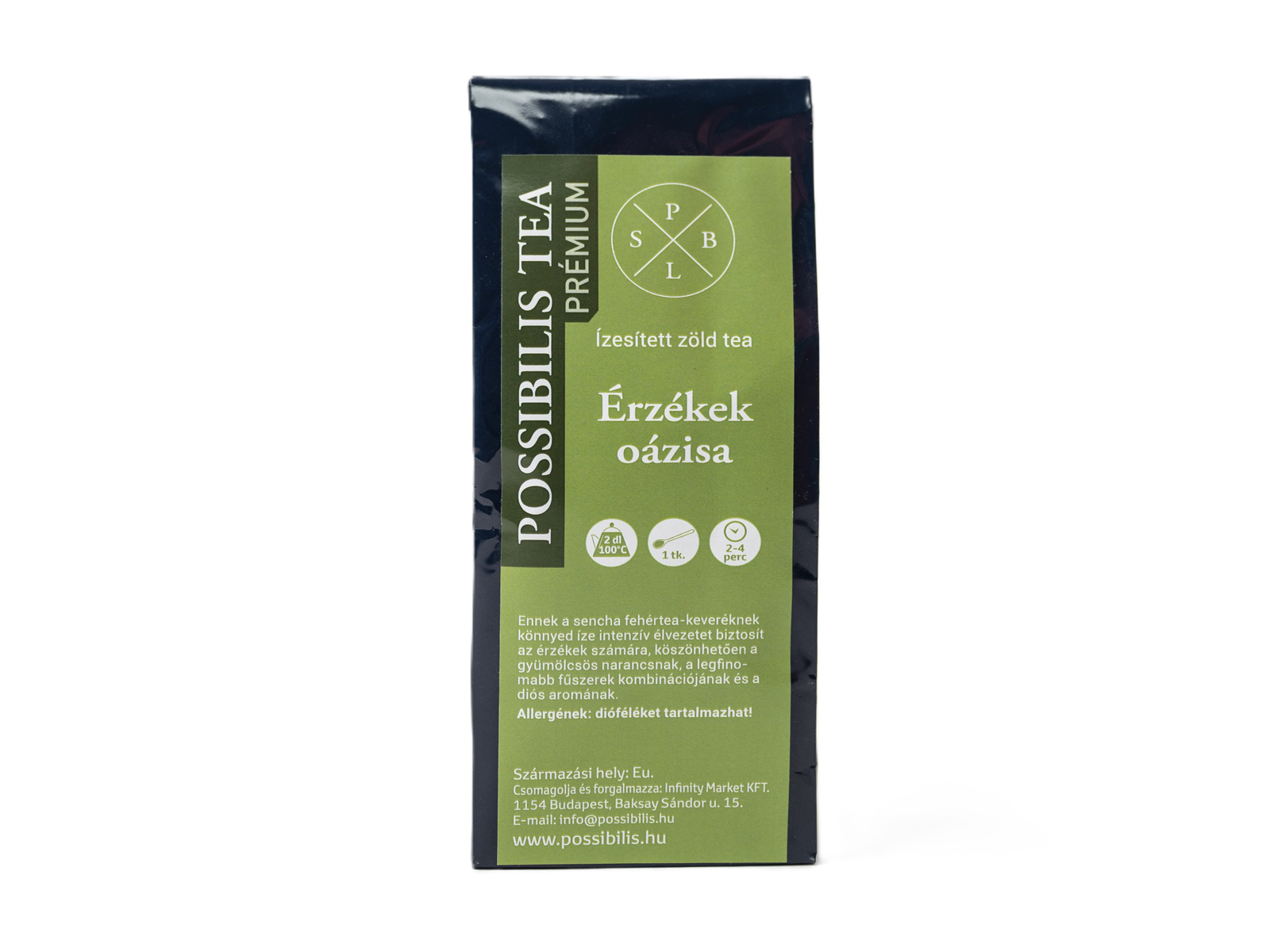 POSSIBILIS ÍZESÍTETT ZÖLD TEA ÉRZÉKEK OÁZISA 75G