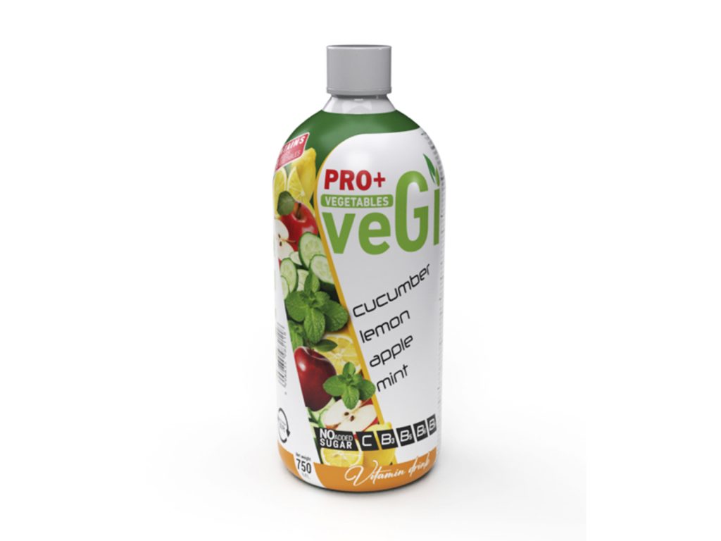 PRO+ VEGI C-VITAMIN B3-B5-B9-VITAMIN UBORKA-CITROM-ALMA-MENTA ÍZŰ ITAL 750ML DRS+50FT BETÉTDÍJ