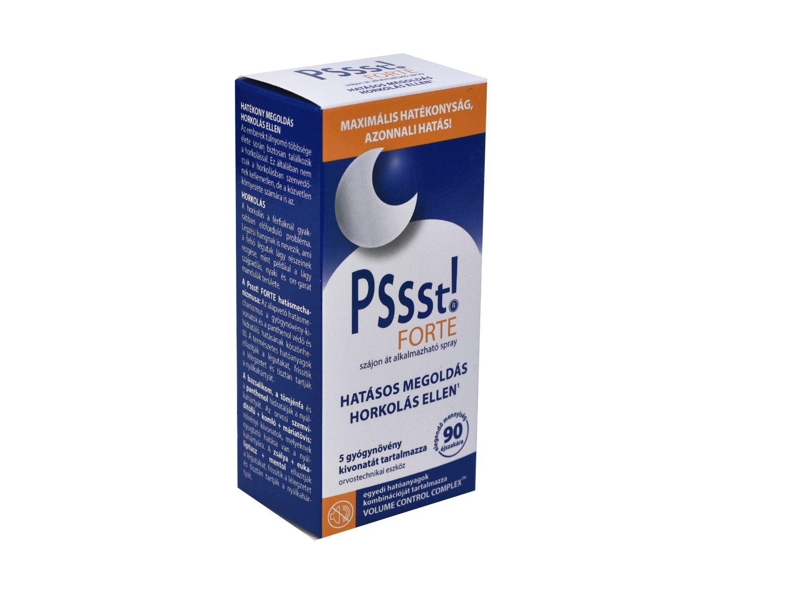 PSSST! FORTE TERMÉSZETES HORKOLÁSGÁTLÓ TERMÉK 25ML