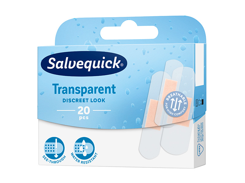 SALVEQUICK ÁTLÁTSZÓ KÜLÖNFÉLE MÉRETŰ 20DB