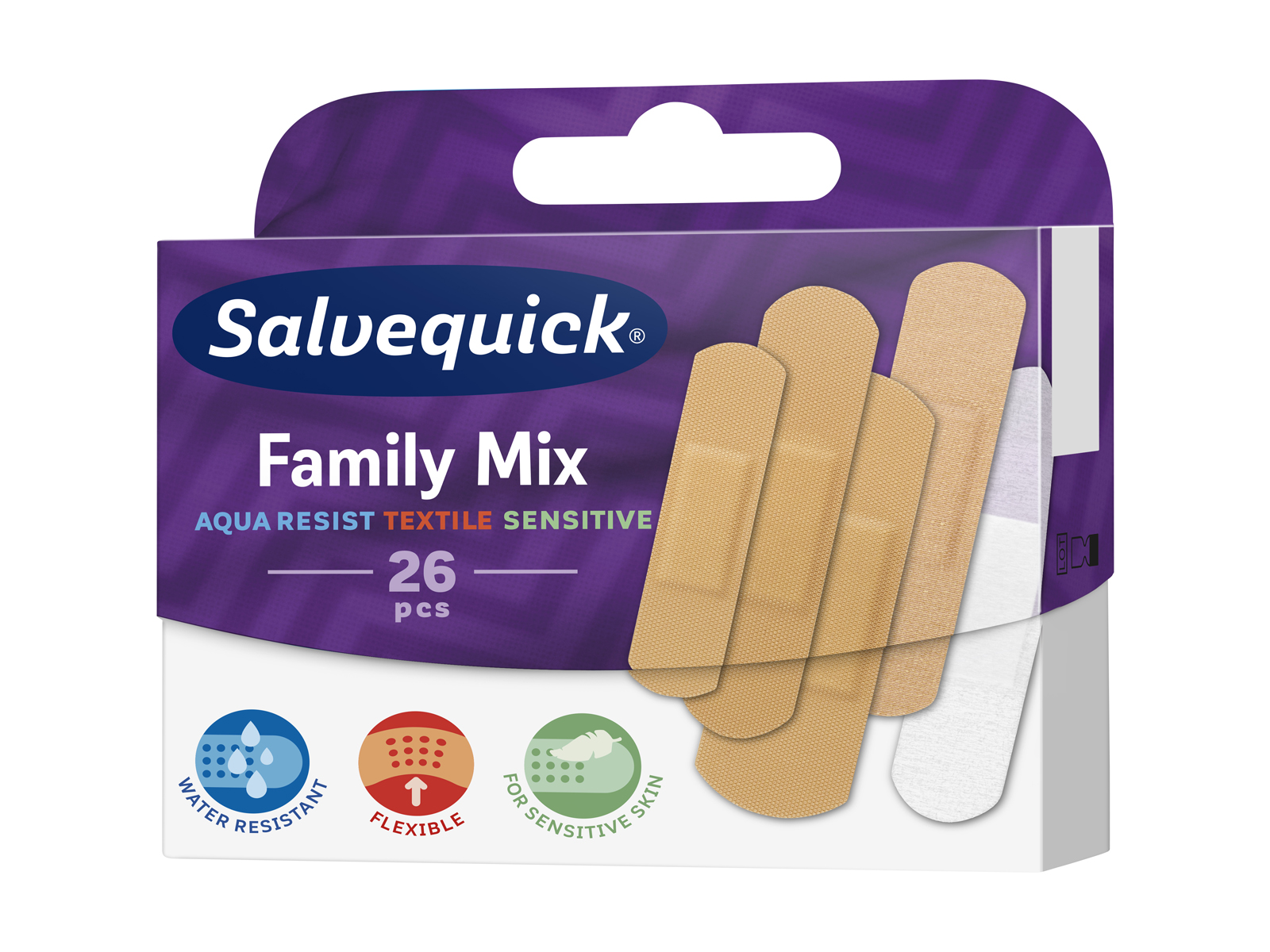 SALVEQUICK SEBTAPASZ MED FAMILY MIX 26DB