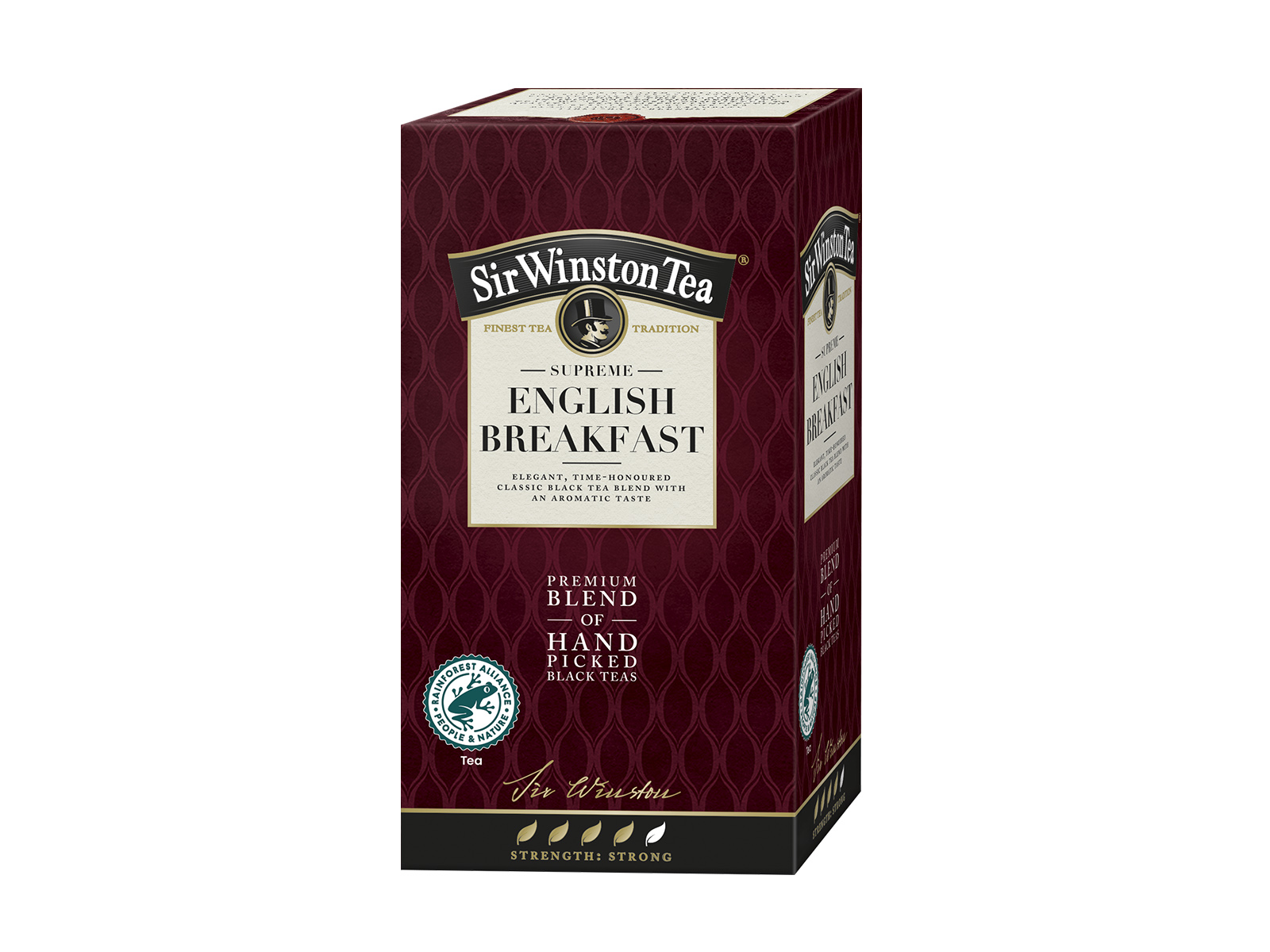 SIR WINSTON TEA SUPREME ENGLISH BREAKFAST FEKETE TEA 20DB