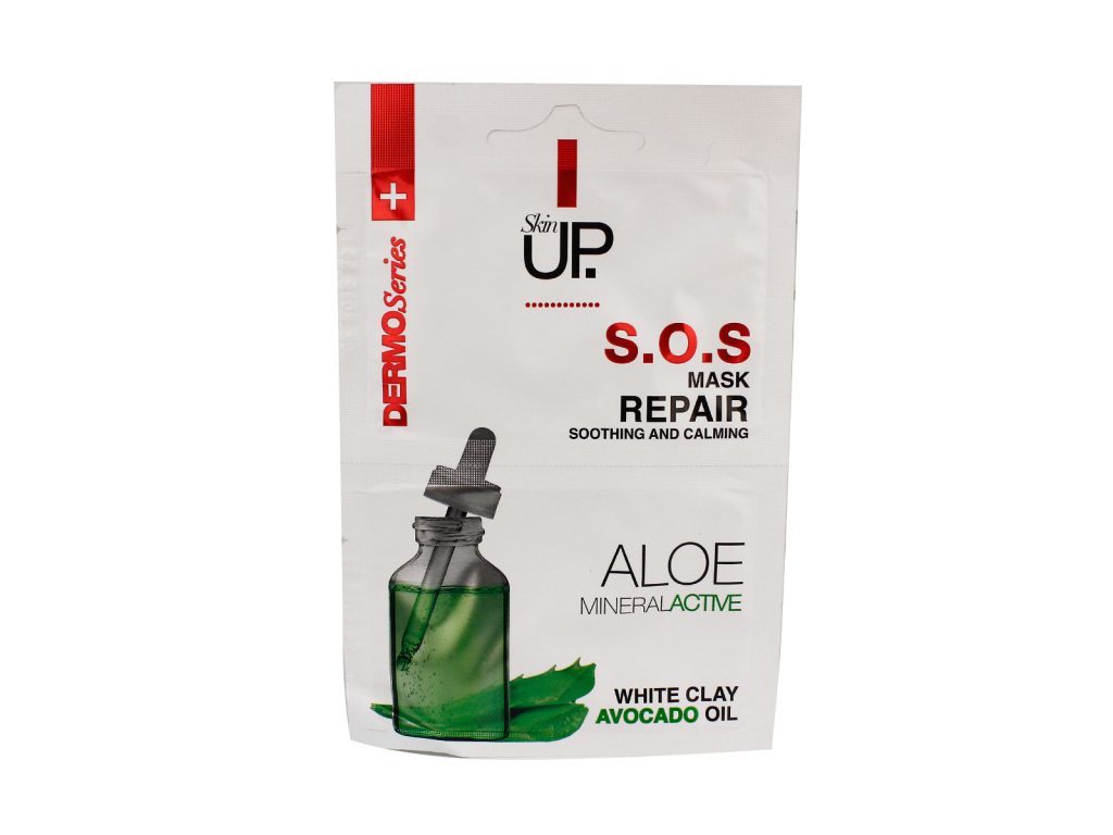 SKIN UP S.O.S. REPAIR ERŐS BŐRNYUGTATÓ GYULLADÁSCSÖKKENTŐ ARCMASZK ÉRZÉKENY ARCBŐRRE 2X5ML