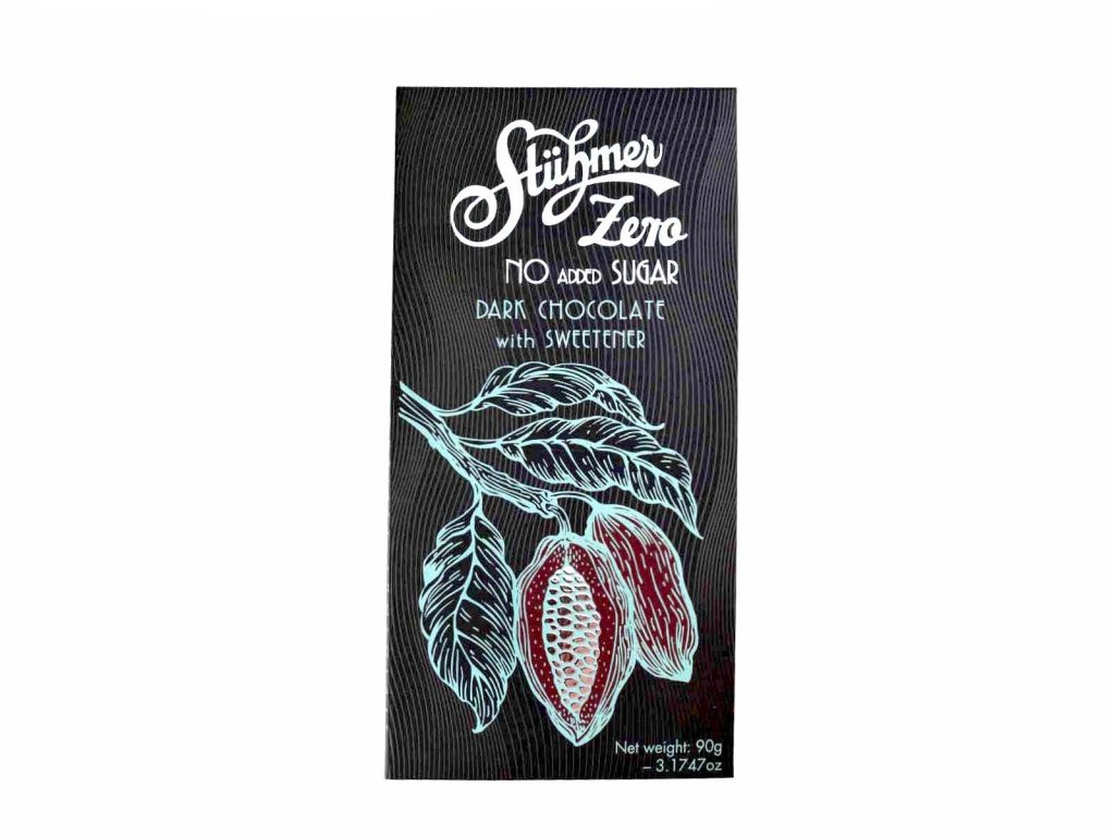 STÜHMER ZERO ÉTCSOKOLÁDÉ ÉDESÍTŐSZERREL 90G
