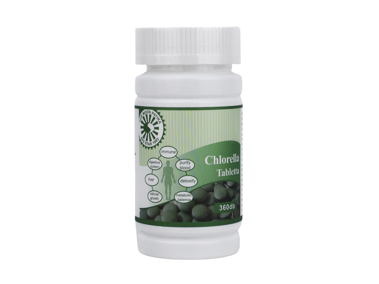 SUN MOON CHLORELLA TABLETTA 360DB