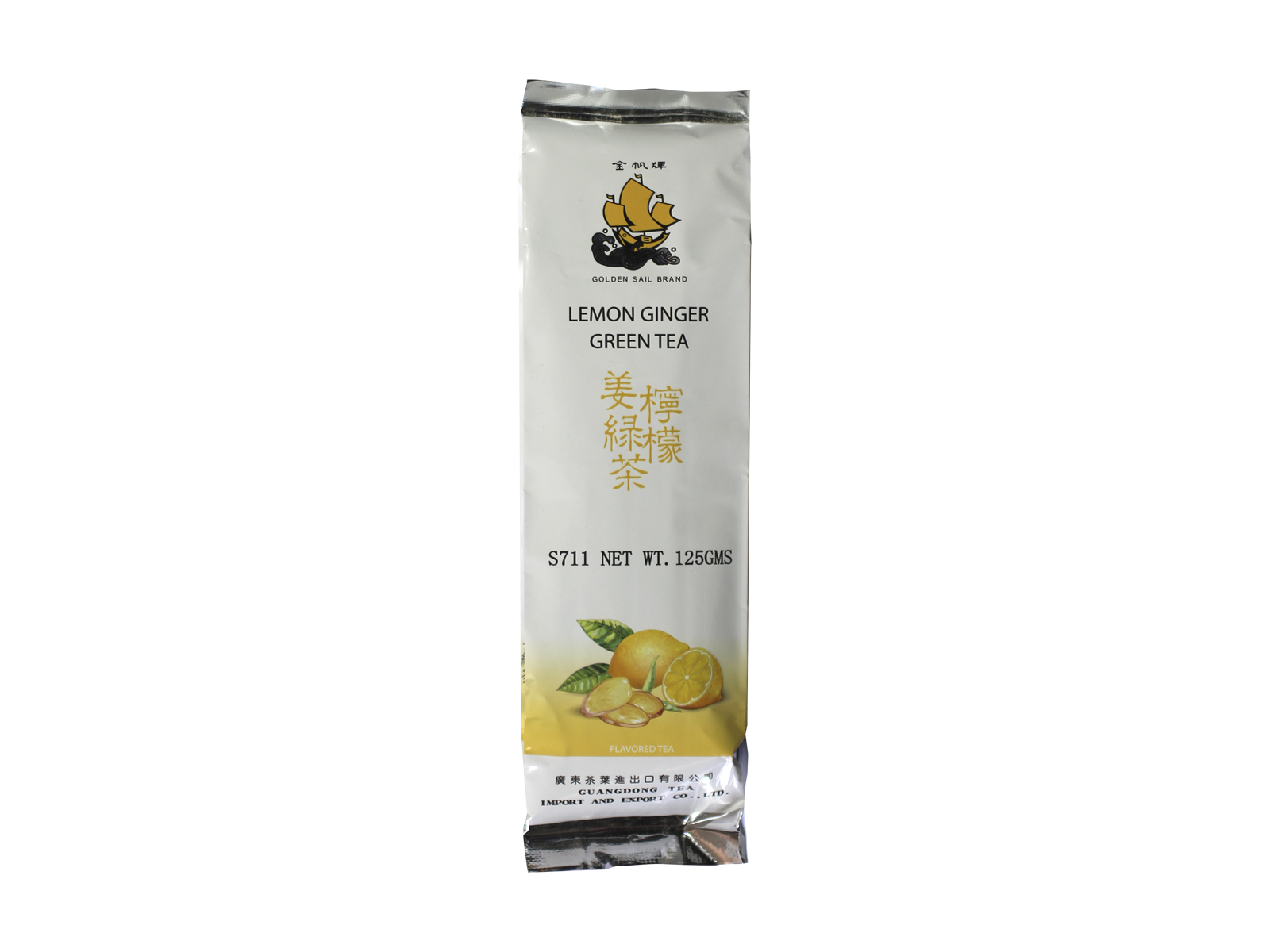 SUN MOON GOLDEN SAIL ZÖLD TEA GYÖMBÉRREL ÉS CITROM GYÜMÖLCCSEL, SZÁLAS 125G