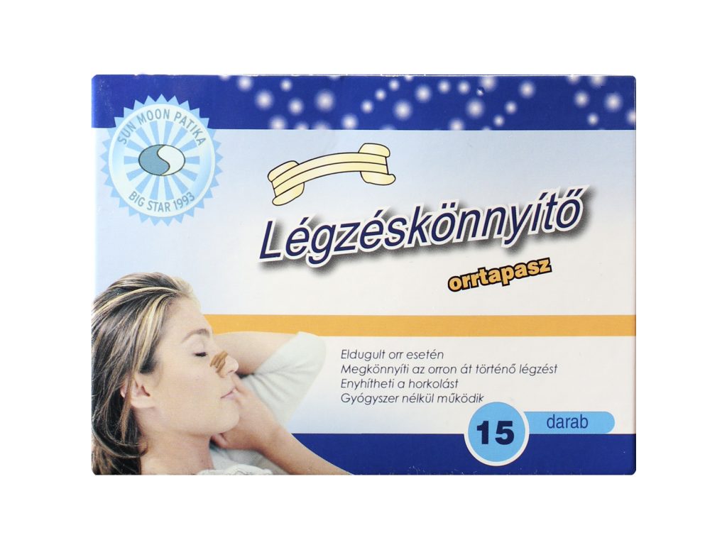 SUN MOON LÉGZÉSKÖNNYÍTŐ ORRTAPASZ 15DB