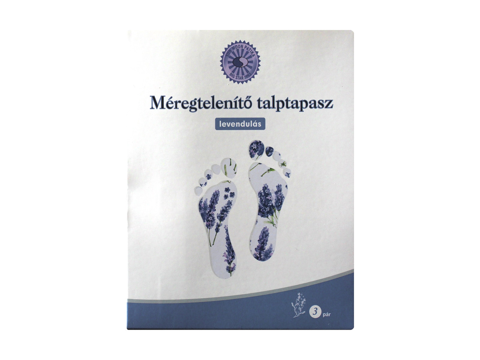 SUN MOON MÉREGTELENÍTŐ TALPTAPASZ LEVENDULA 3 PÁR