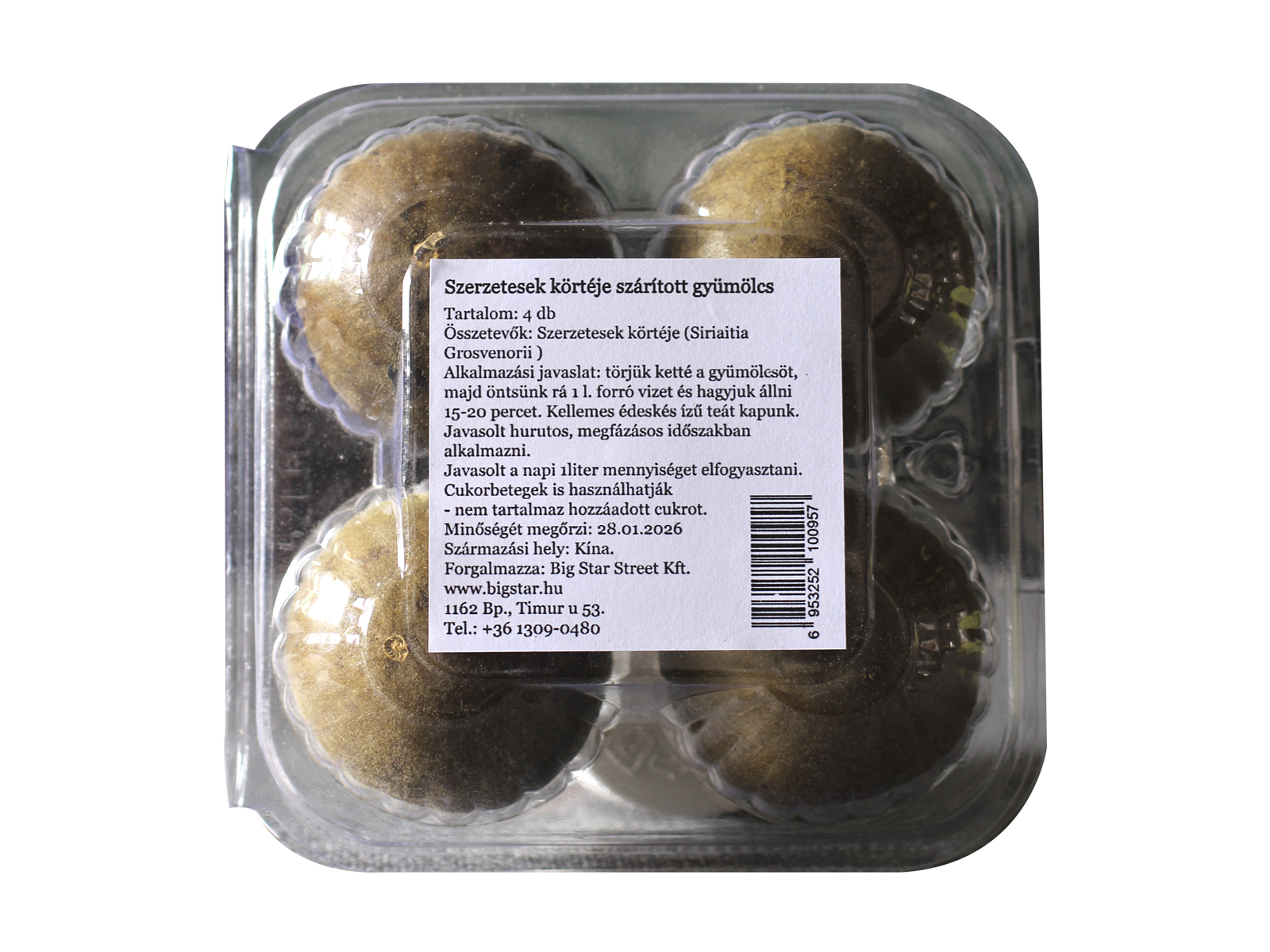 SUN MOON SZERZETESEK KÖRTÉJE, SZÁRÍTOTT 4DB