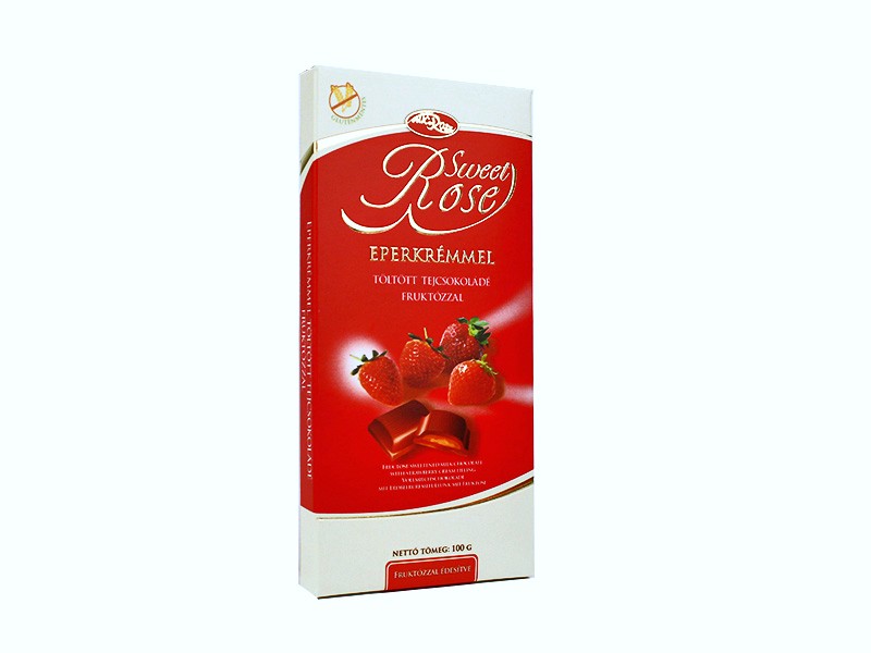 SWEET ROSE TÖLTÖTT EPRES TEJCSOKI FRUKTÓZZAL 100G