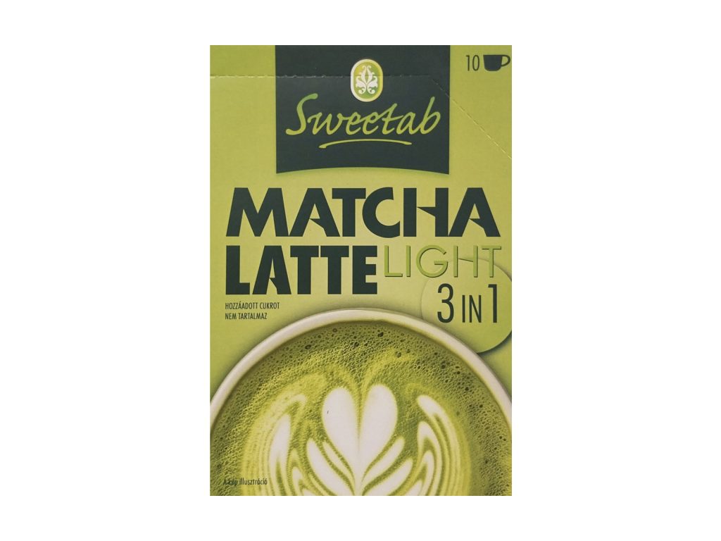SWEETAB MATCHA LATTE 3 IN1 ZÖLDTEA ALAPÚ INSTANT ITALPOR 10X17G