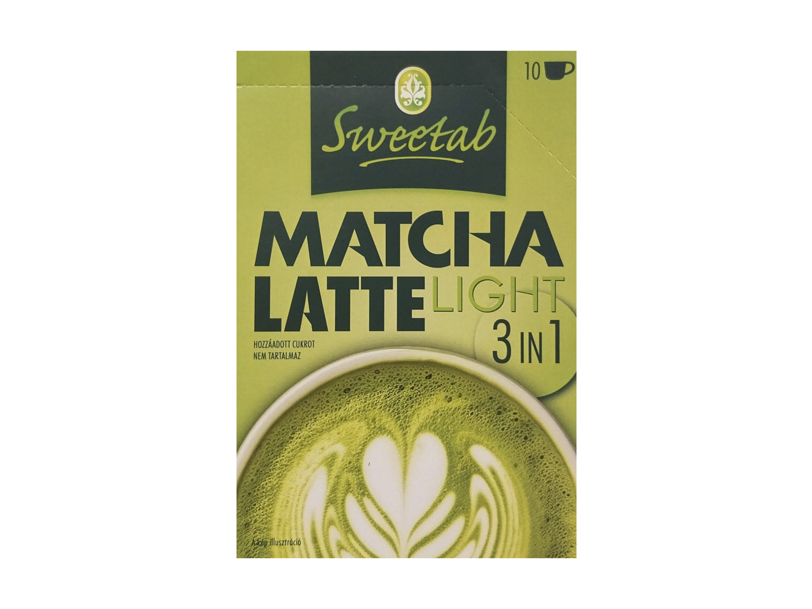 SWEETAB MATCHA LATTE 3 IN1 ZÖLDTEA ALAPÚ INSTANT ITALPOR 10X17G