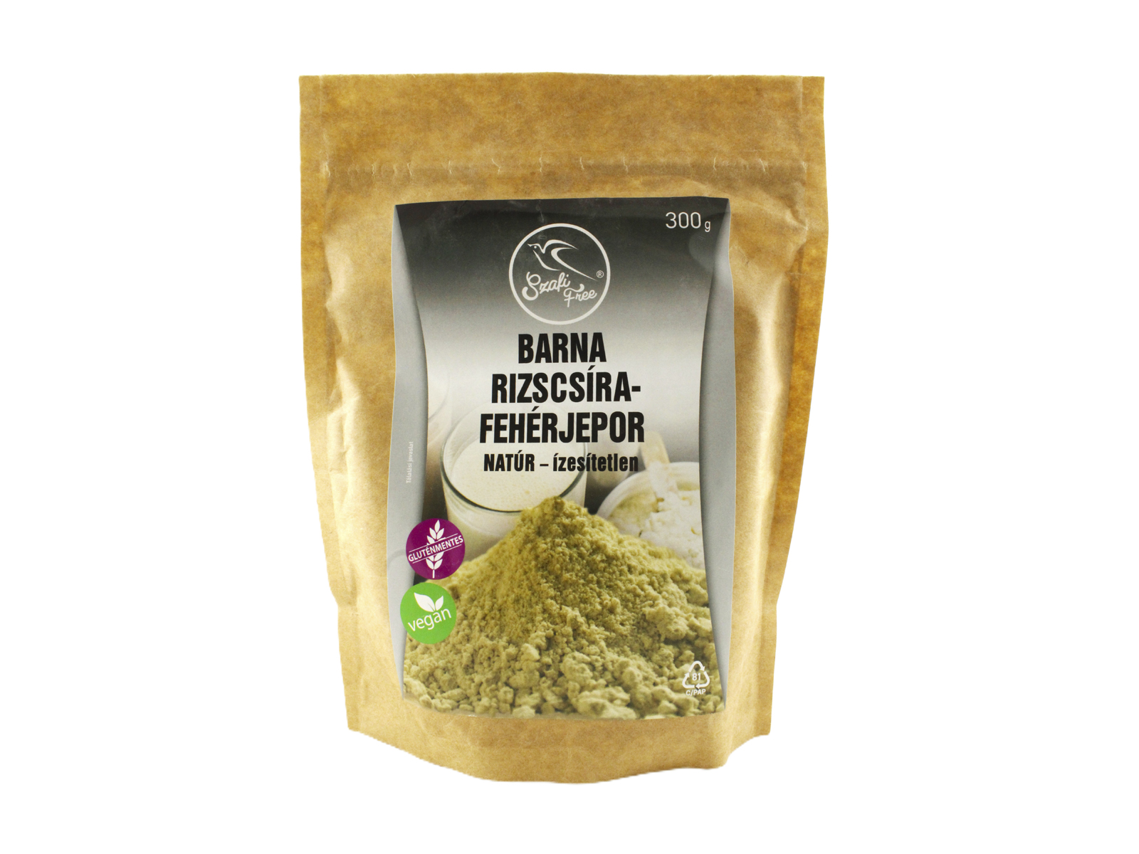 SZAFI FREE GLUTÉNMENTES BARNA RIZSCSÍRA-FEHÉRJEPOR NATÚR 300G