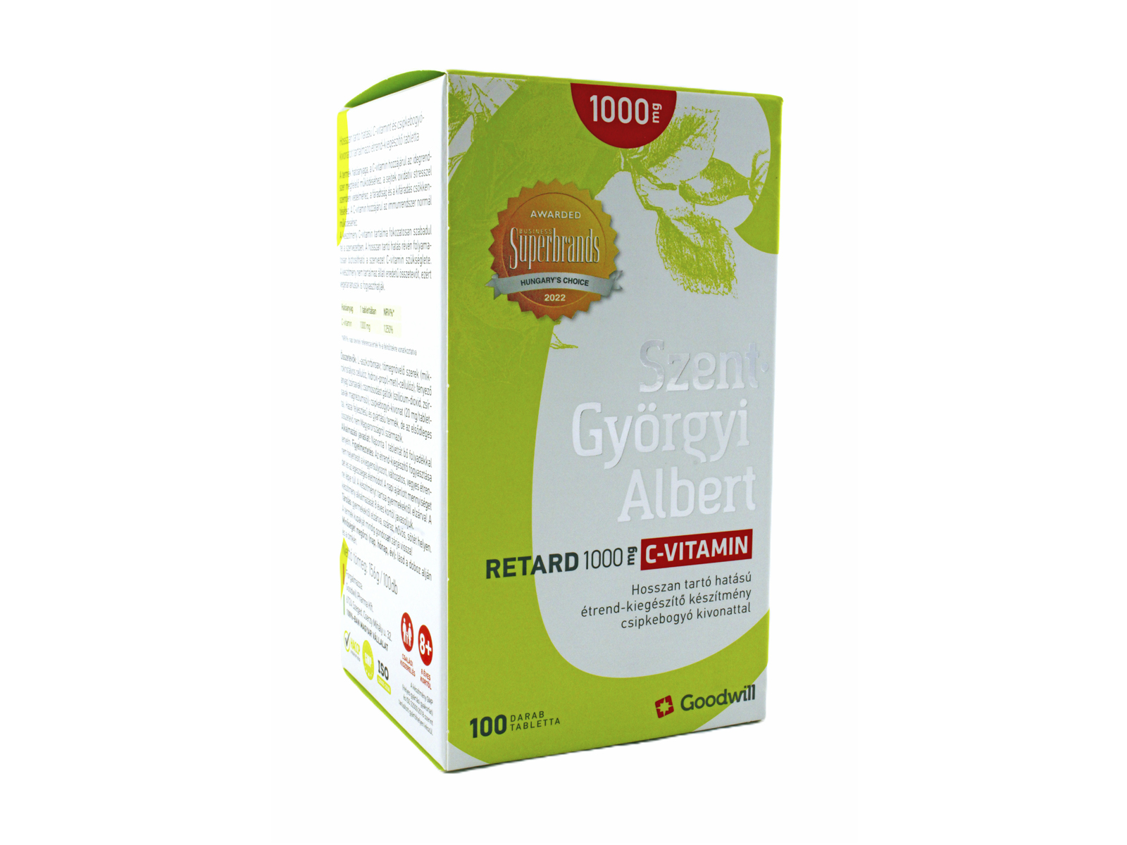 SZENT-GYÖRGYI ALBERT RETARD 1000MG C-VITAMIN 100DB