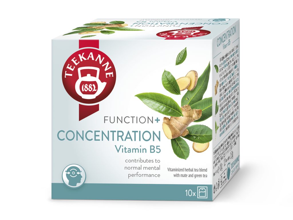 TEEKANNE FUNCTION + CONCENTRATION VITAMIN B HERBATEA FILTERES 10DB
