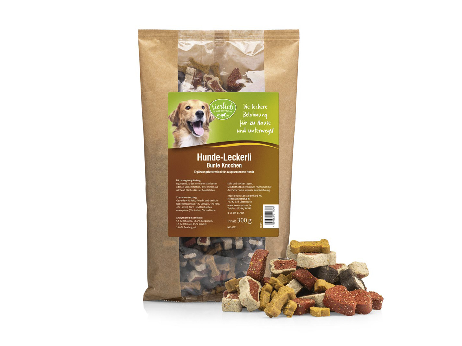 TIERLIEB JUTALOMFALAT KUTYÁKNAK 300G