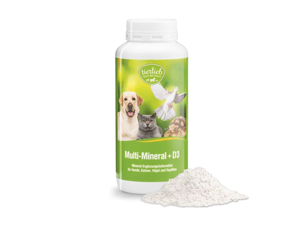 TIERLIEB MULTI ÁSVÁNYI ANYAG + D3 VITAMIN POR KUTYÁKNAK, MACSKÁKNAK 200G