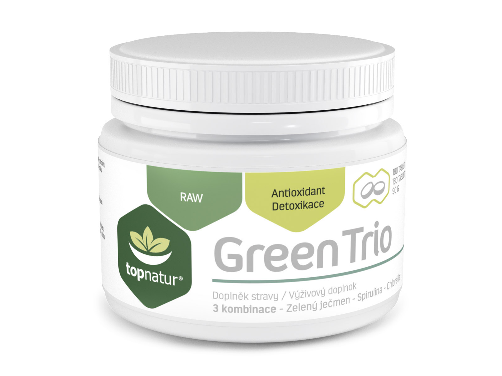 TOPNATUR GREEN TRIO CHLORELLA-SPIRULINA-ZÖLDÁRPA TABLETTA 180DB