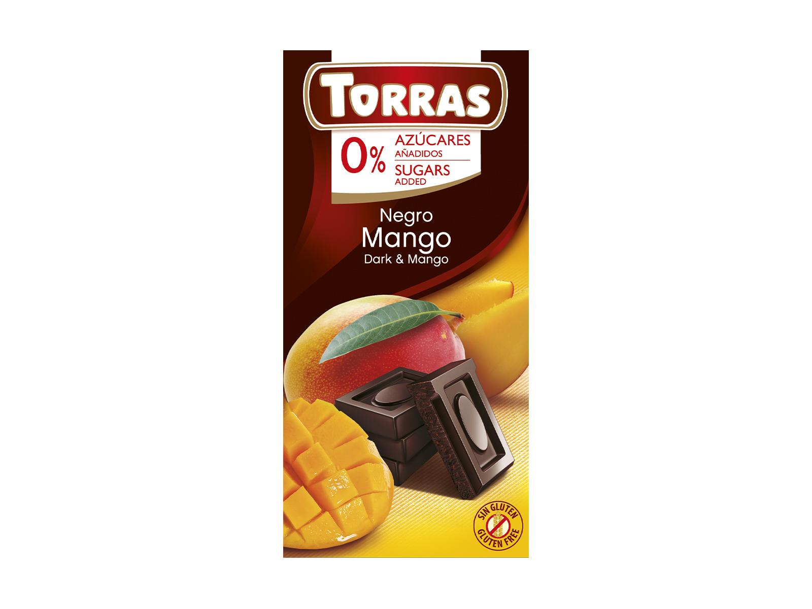 TORRAS HOZZÁADOTT CUKOR NÉLKÜL ÉTCSOKOLÁDÉ MANGÓS 75G