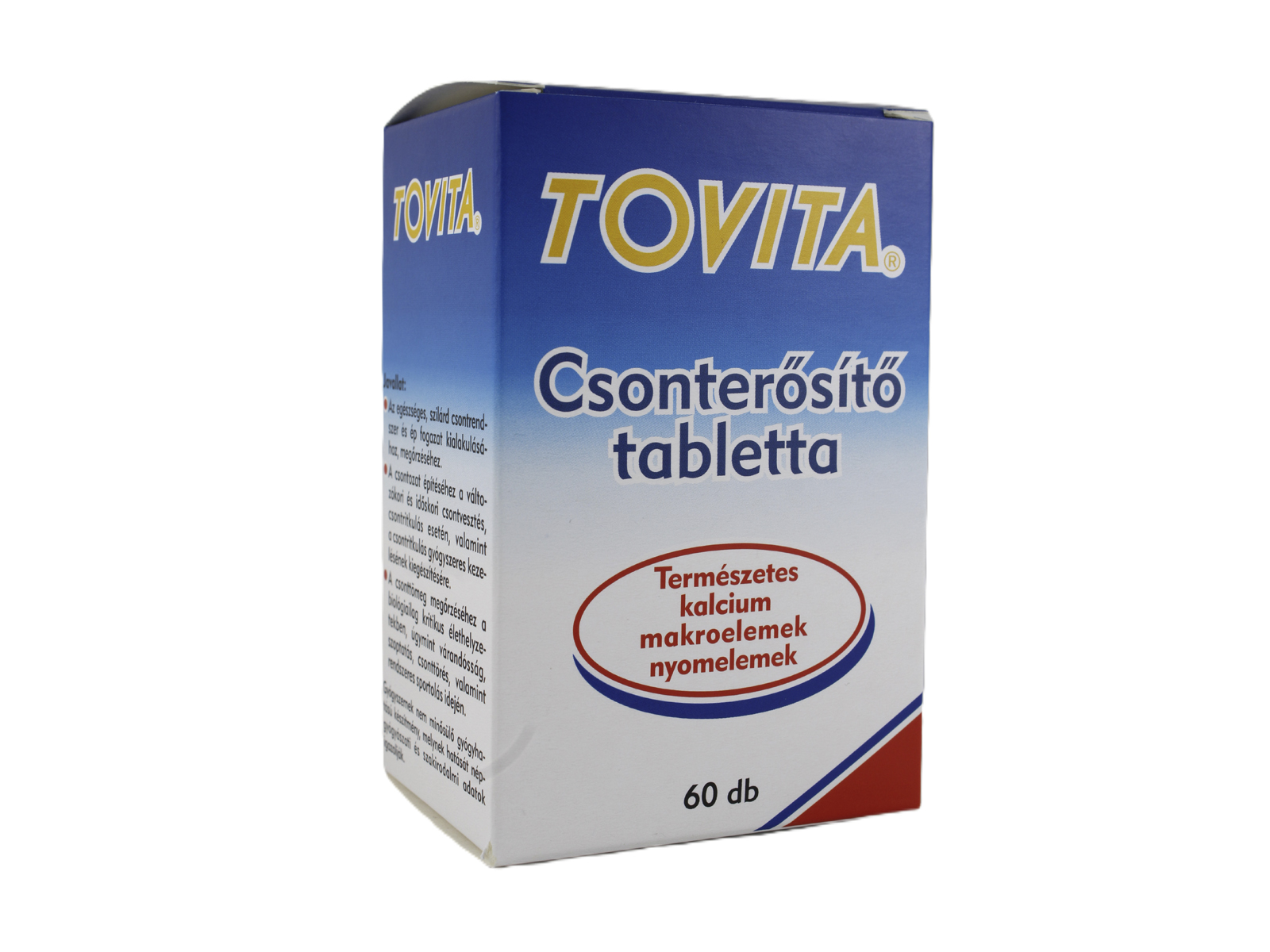 TOVITA CSONTERŐSÍTŐ TABLETTA 60DB