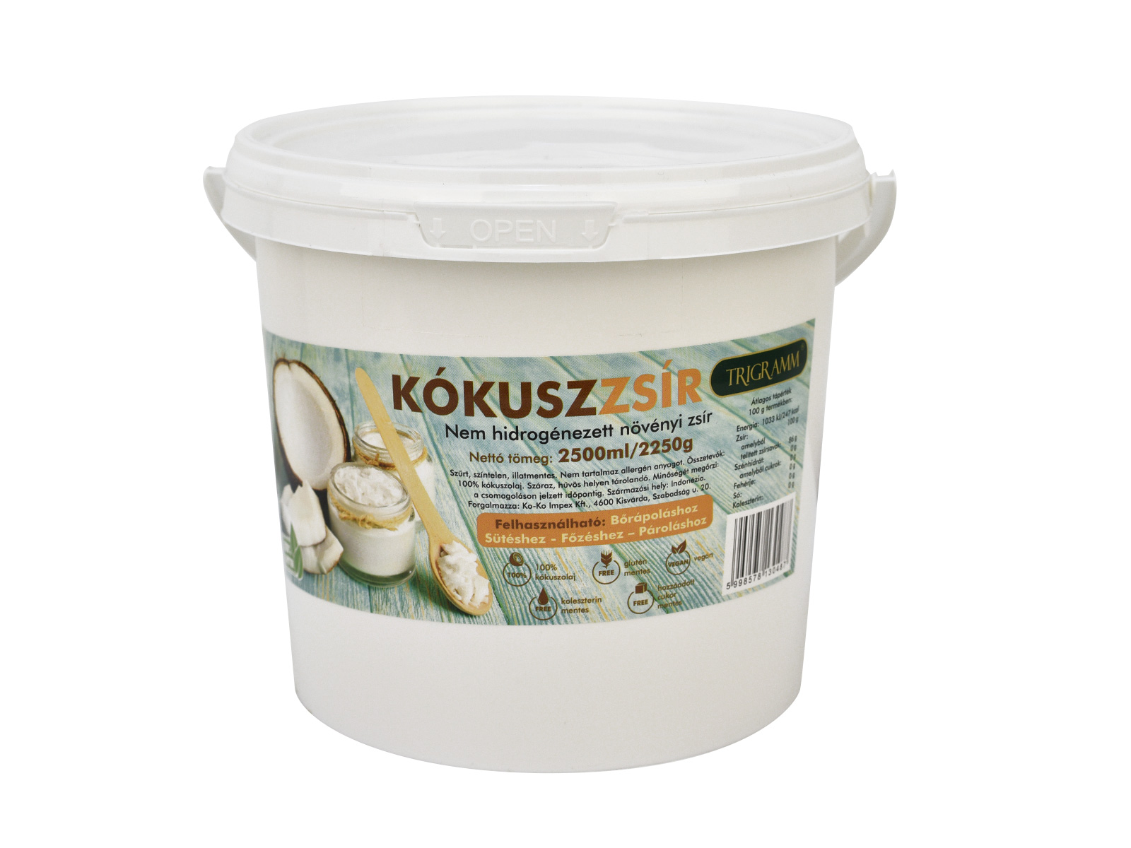 TRIGRAMM KÓKUSZZSÍR 2500ML