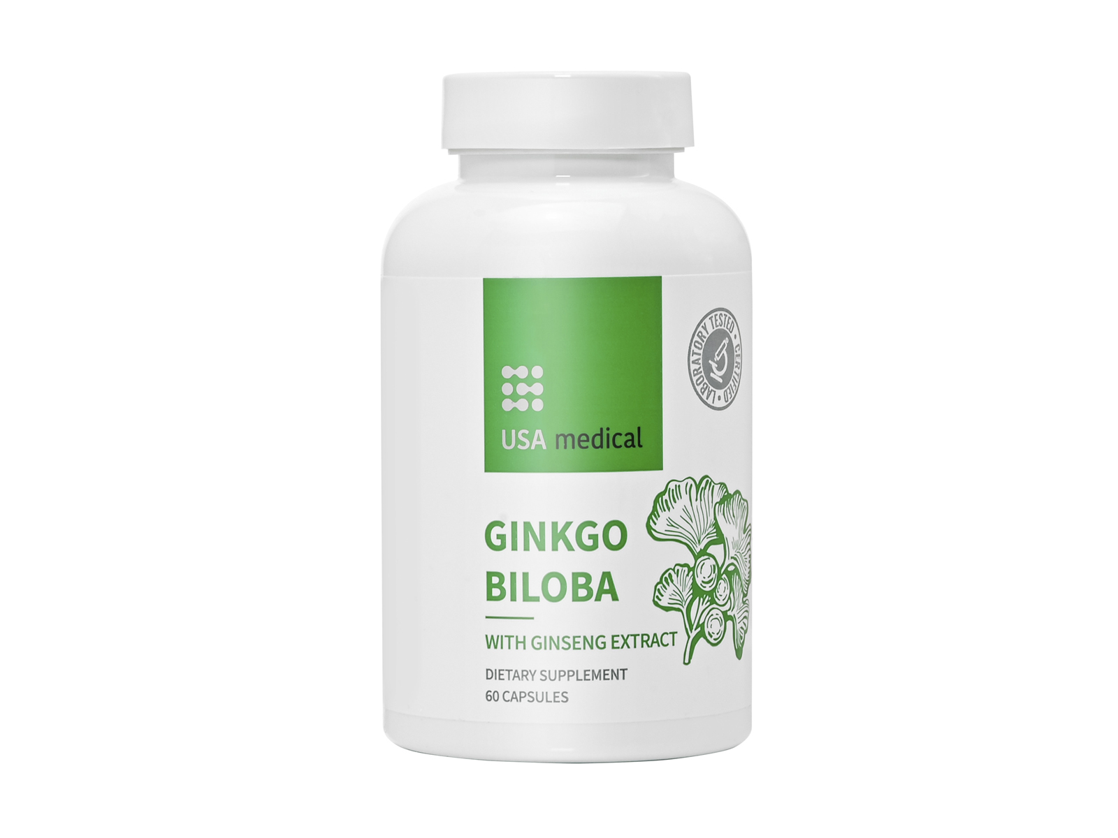 USA MEDICAL GINKGO BILOBA ÉS GINZENG KIVONAT KAPSZULA 60DB