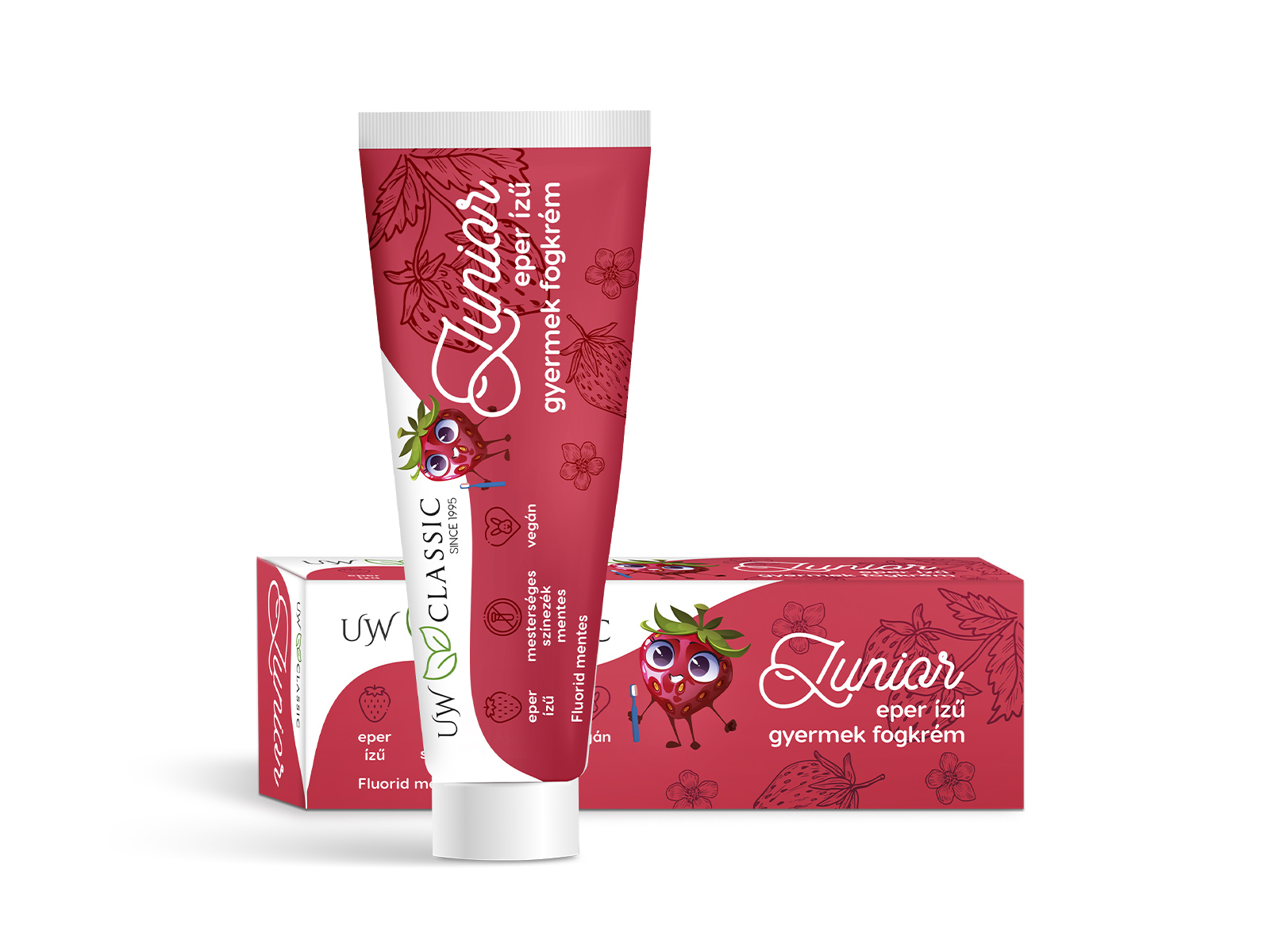 UW CLASSIC FOGKRÉM JUNIOR, GYERMEK EPER ÍZŰ 75ML