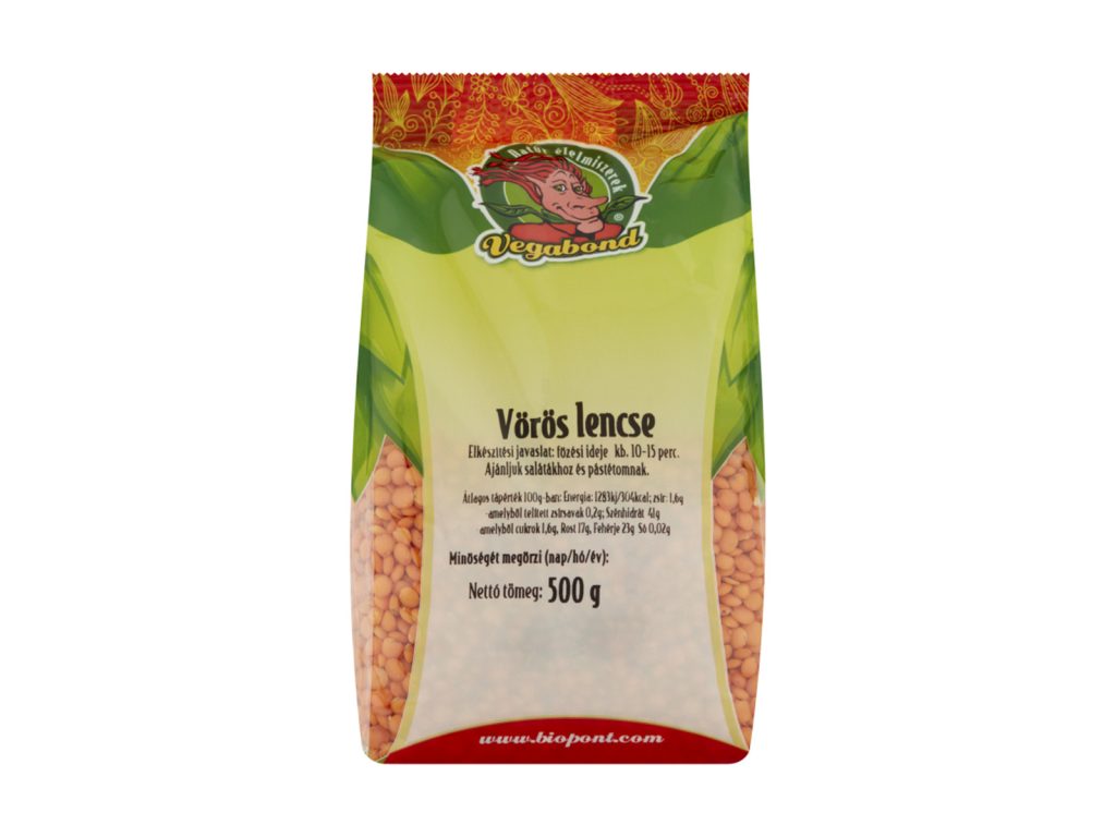 VEGABOND VÖRÖS LENCSE 500G
