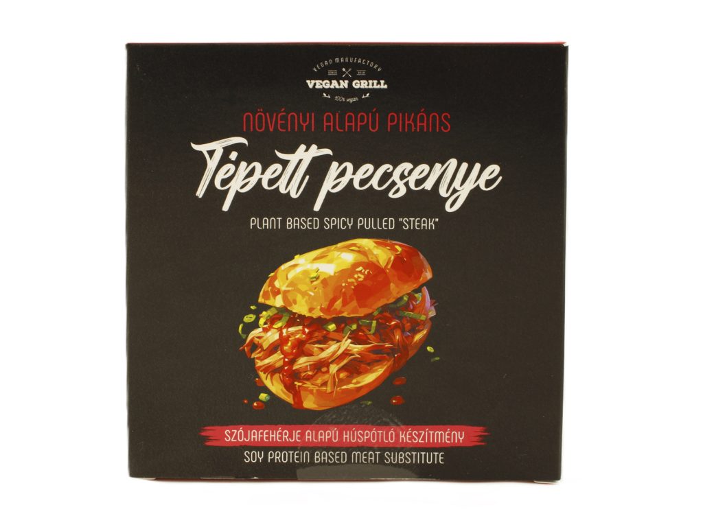 VEGÁN MANUFAKTÚRA VEGAN GRILL NÖVÉNYI ALAPÚ TÉPETT PECSENYE PIKÁNS 150G [H]