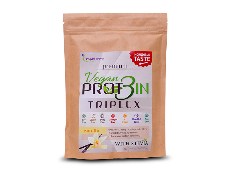 VEGAN PROTEIN TRIPLEX VANÍLIA 550G