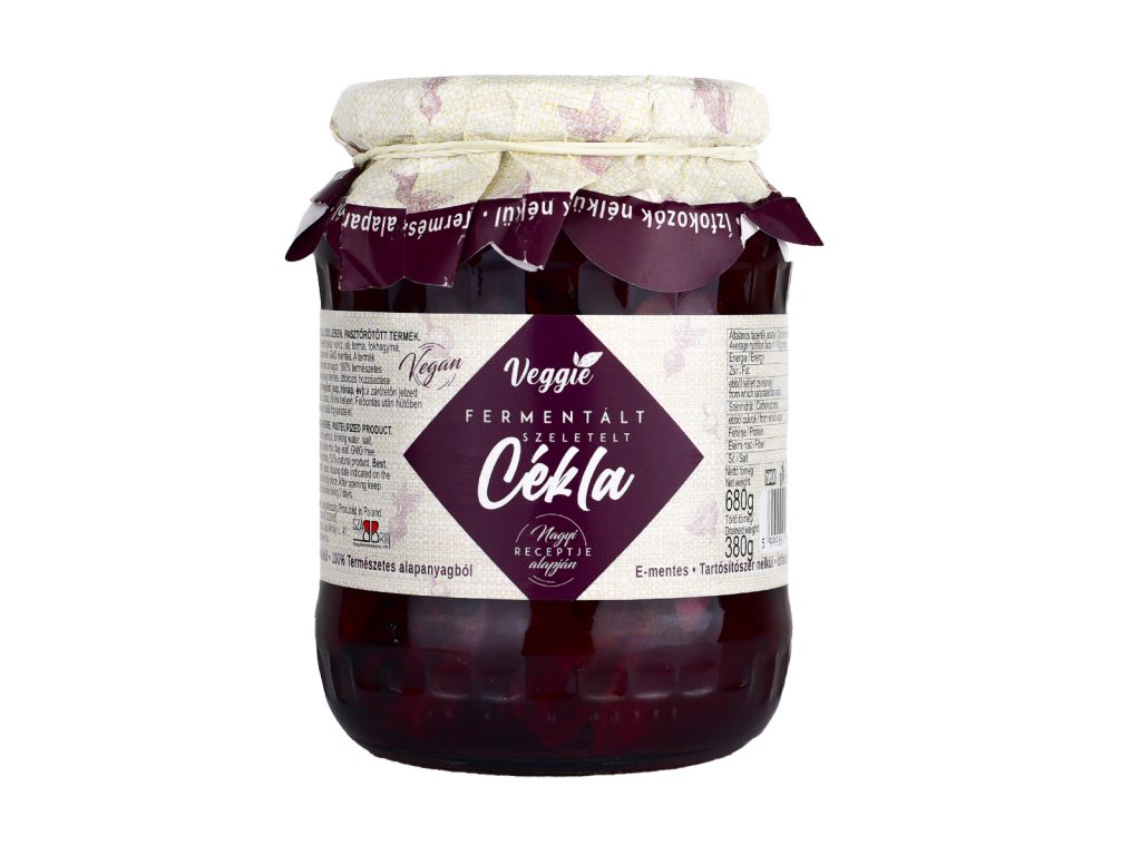 VEGAN VEGGIE FERMENTÁLT SZELETELT CÉKLA 680G