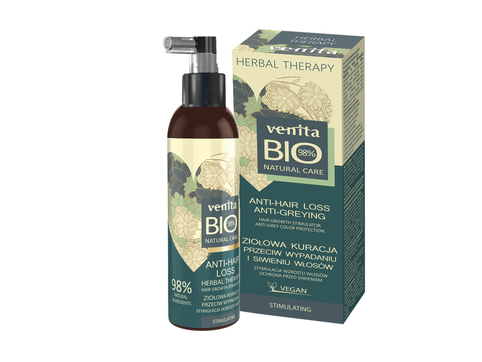 VENITA NATURAL HAJHULLÁS ÉS ŐSZÜLÉS ELLENI HAJELIXÍR 2:1-BEN 200ML