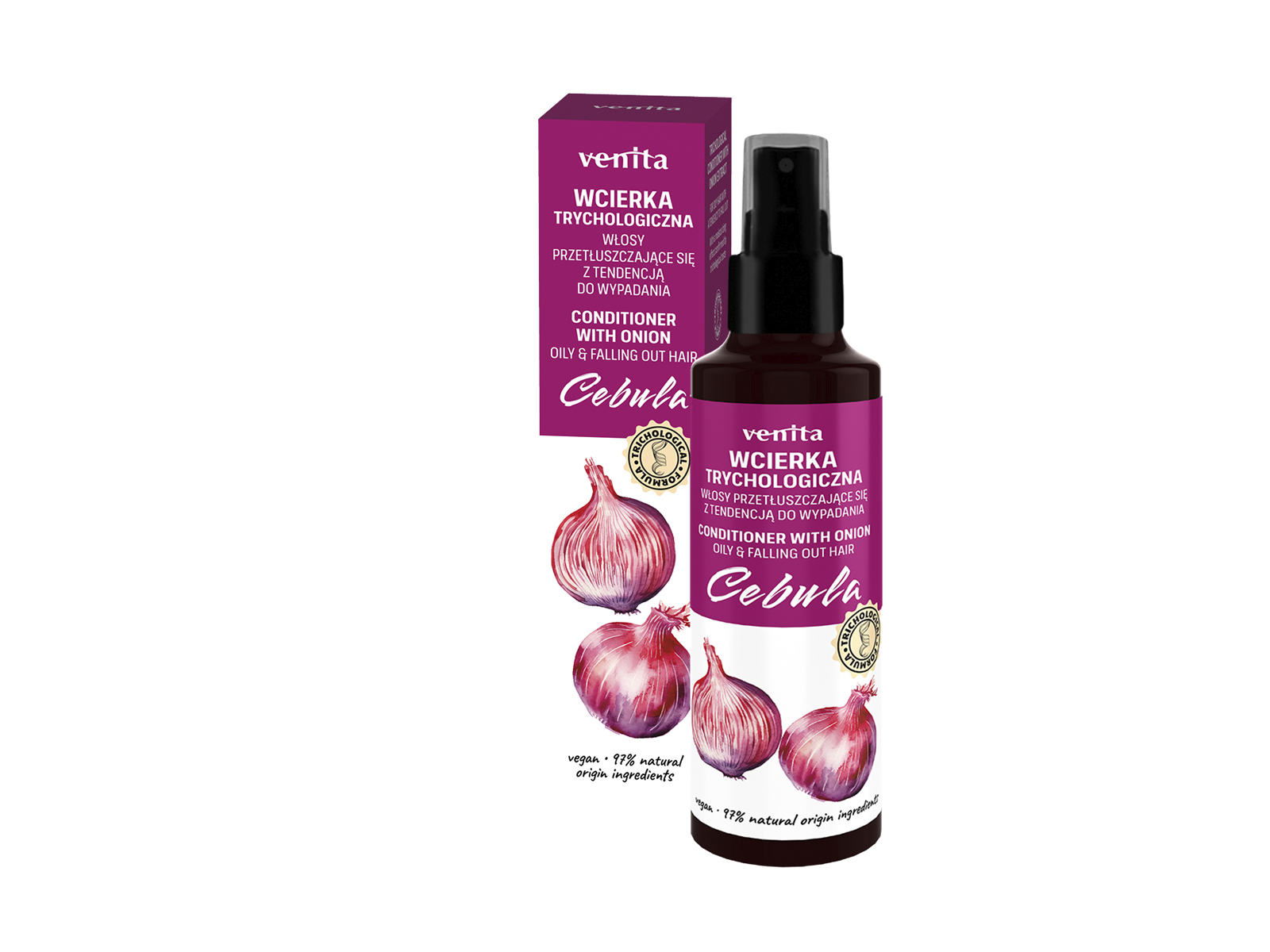 VENITA TRICHOLÓGIÁS HAJGYÓGYÁSZATI HAJSZESZ-ELIXÍR HAGYMA KIVONATTAL HAJHULLÁS ELLEN 100ML