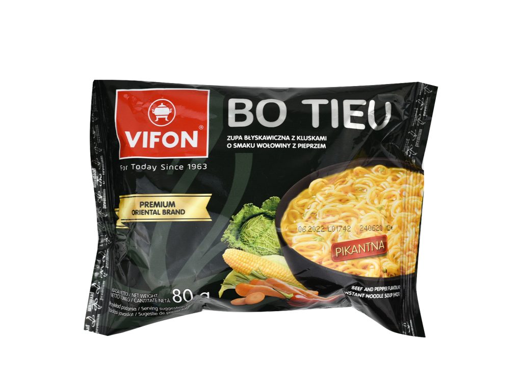 VIFON BO TIEU SZECSUÁNI INSTANT TÉSZTÁS LEVES (CSÍPŐS) 80G